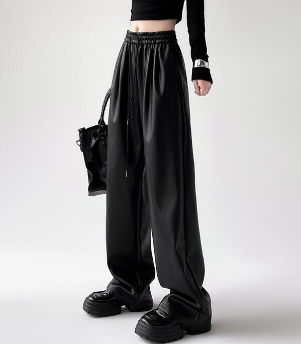楽天市場】合皮パンツ フェイクレザー ロングパンツ レディース 革
