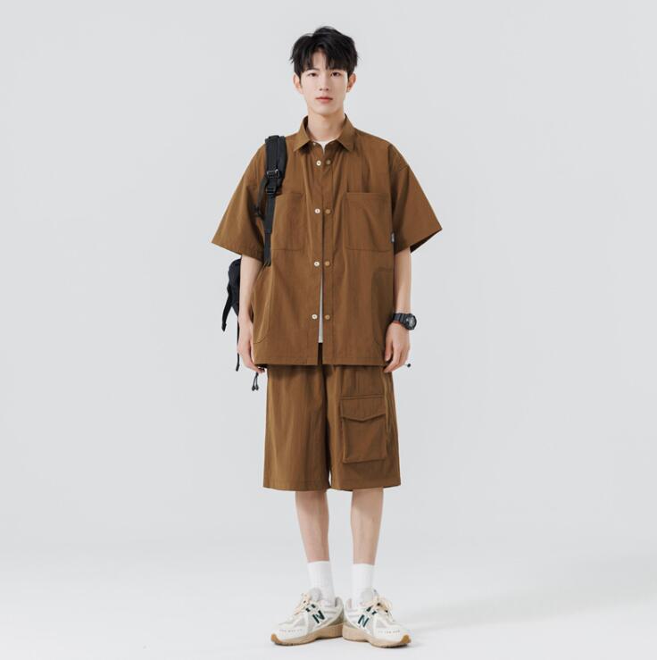 楽天市場】リラックス セットアップ メンズ 半袖シャツ ハーフパンツ