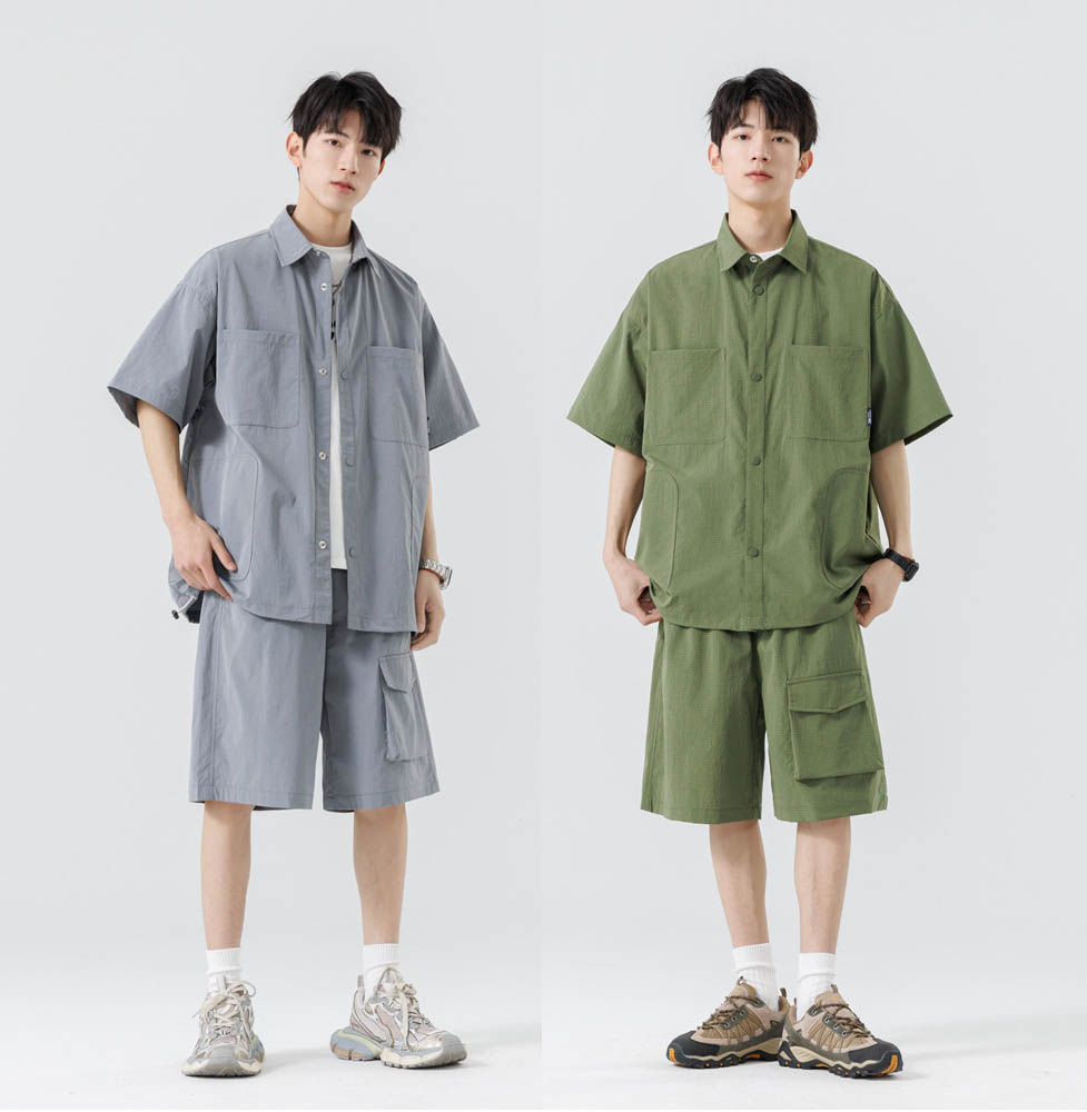 楽天市場】リラックス セットアップ メンズ 半袖シャツ ハーフパンツ