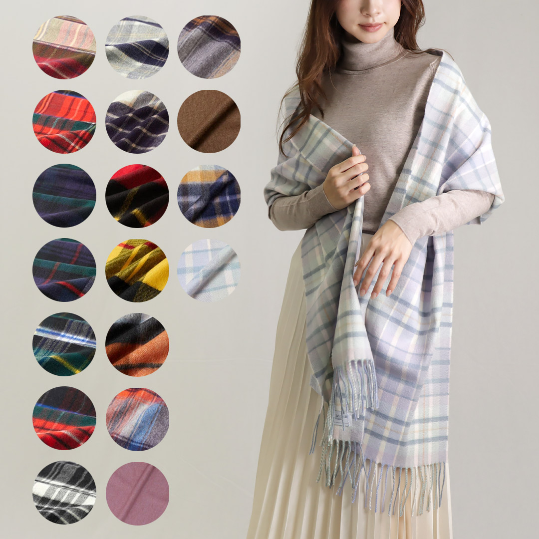 楽天市場】マフラー ジョンストンズ ロイヤルスチュワートの通販