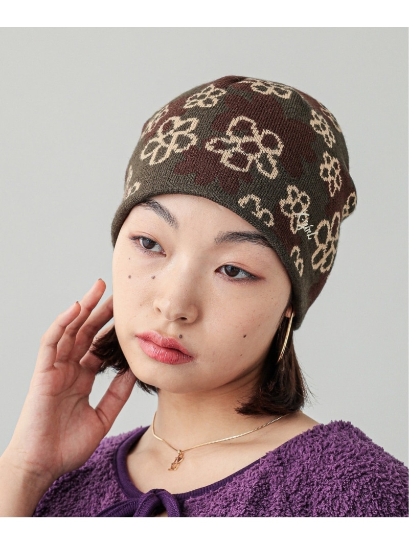 楽天市場】PIXEL FLOWER JACQUARD BEANIE X-girl X-girl エックス
