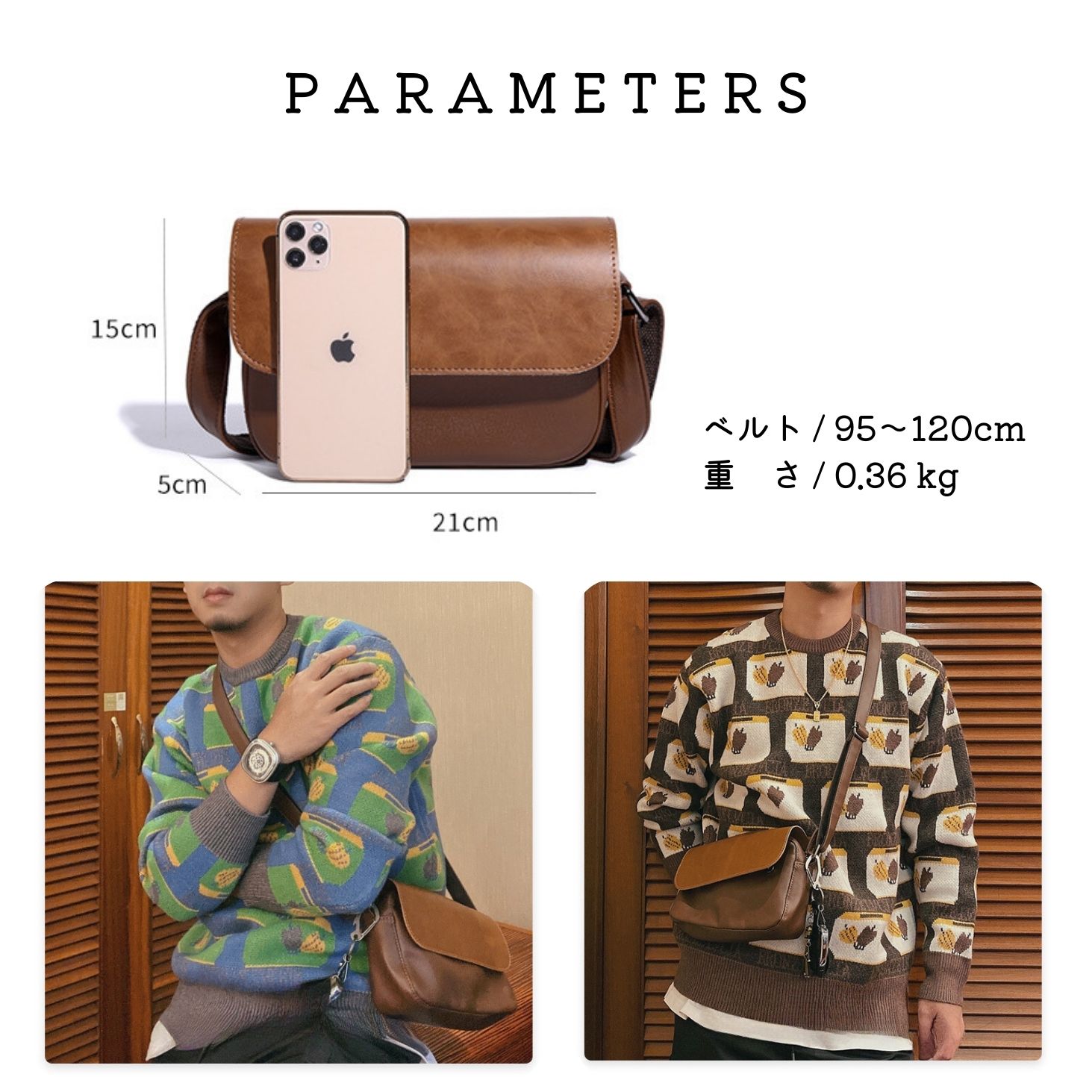 楽天市場】メッセンジャーバッグ メンズ 本革調 レザー ショルダー