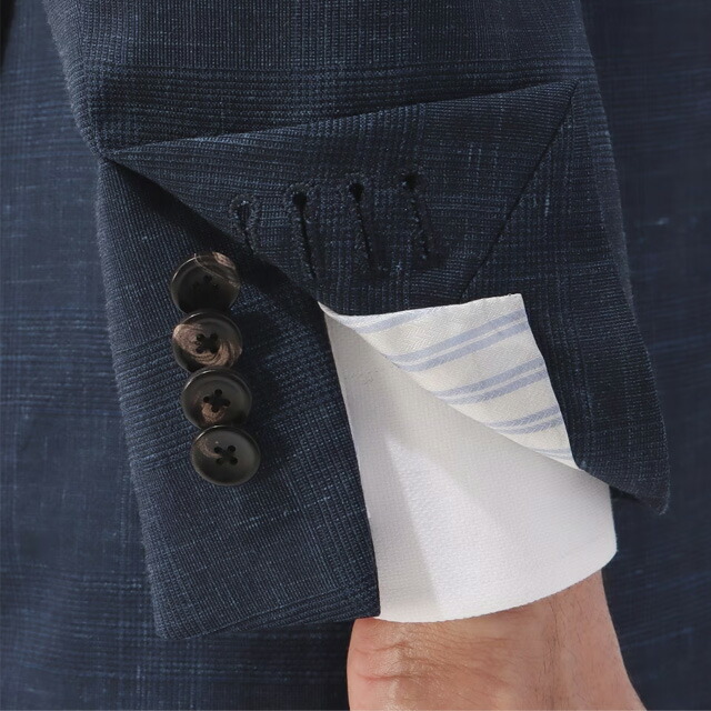 楽天市場】【洋服の青山】ウール 混 メンズ スーツ 春夏 ネイビー 紺