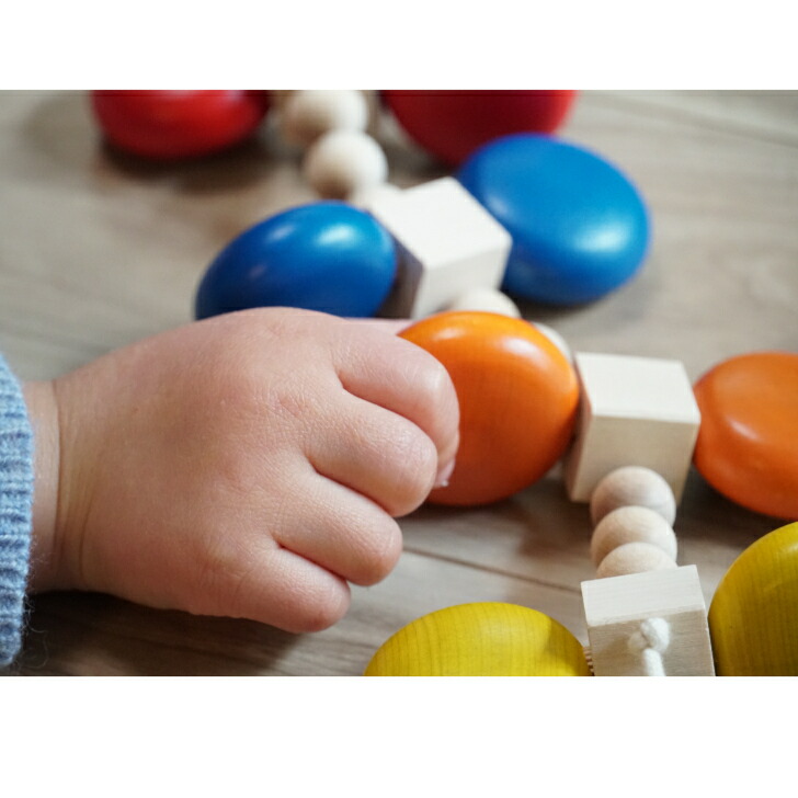 楽天市場】カラームカデ ユシラ社 木のおもちゃ プルトーイ 知育玩具