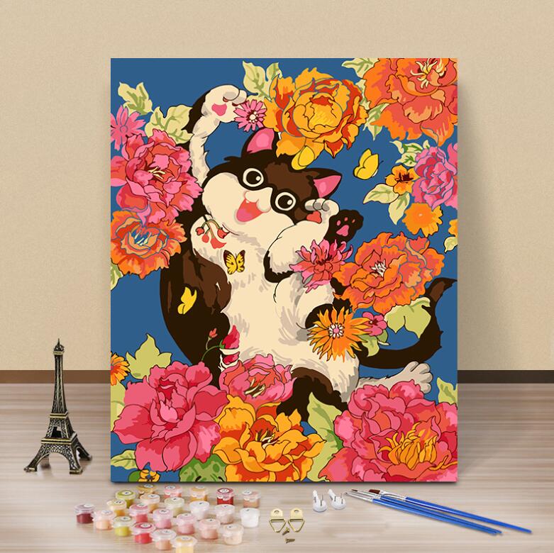 楽天市場】油絵 絵画 母の日 父の日 40*50cm インテリア 油絵 セット