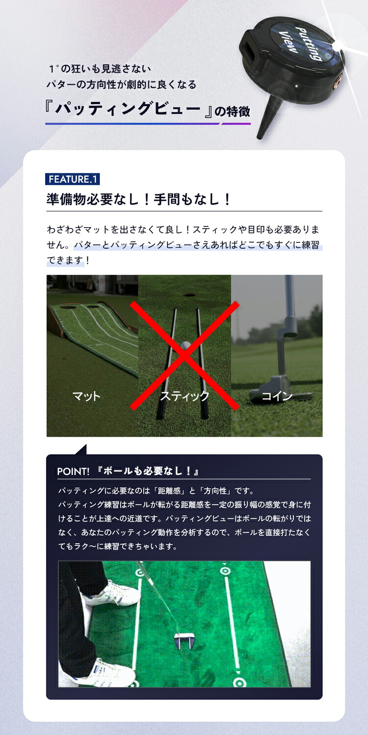 楽天市場】てらゆー 推薦推奨 Putting View パッティングビュー XVIC