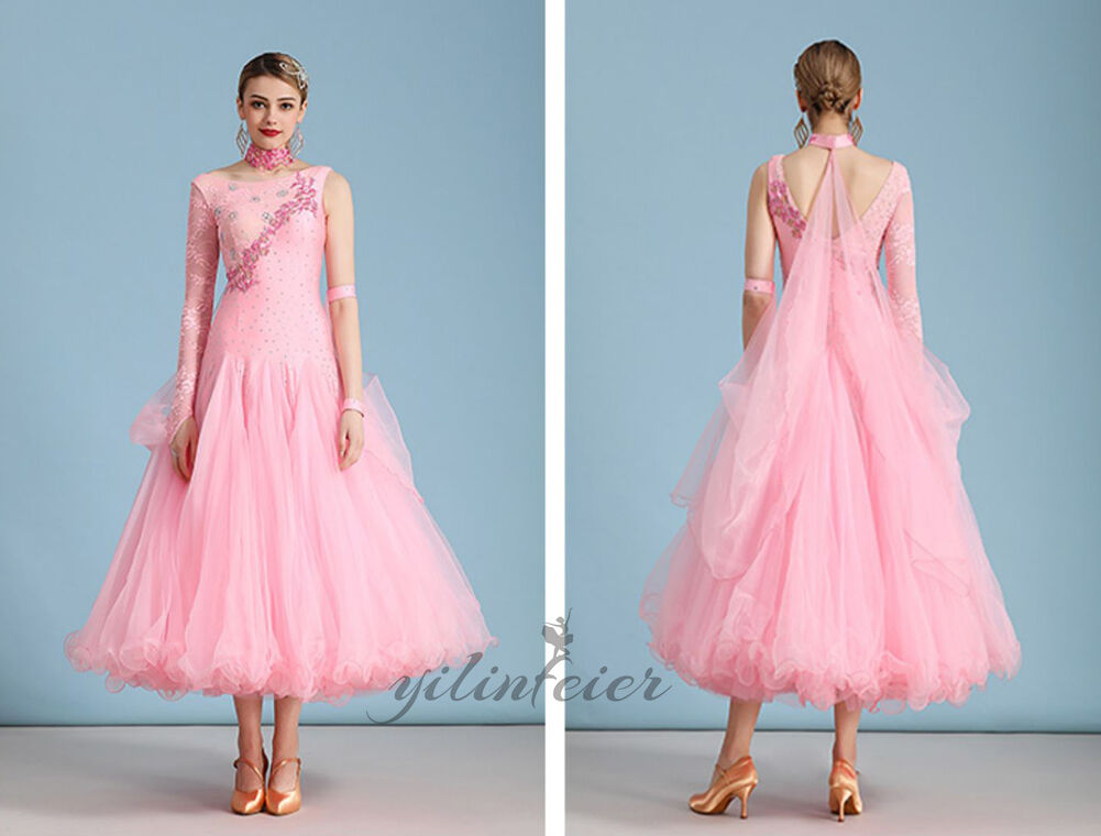 楽天市場】社交ダンスドレス 社交ダンス衣装 8色展開 単袖レース