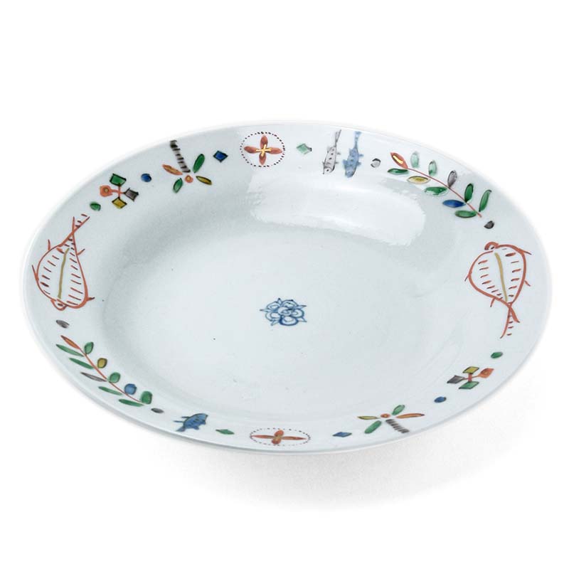 楽天市場】色絵カンタ文深皿・正木春蔵《中皿・21.2cm》 : 和食器の