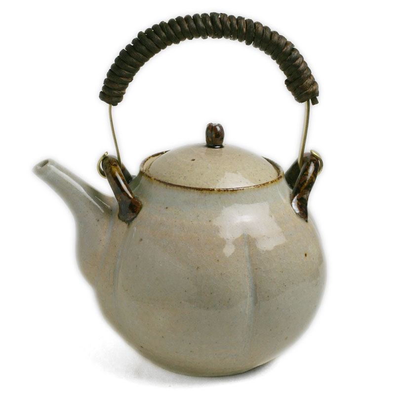 楽天市場】伊賀焼：梅土瓶・真鍮取手付・杉本寿樹《土瓶・700cc》 : 和