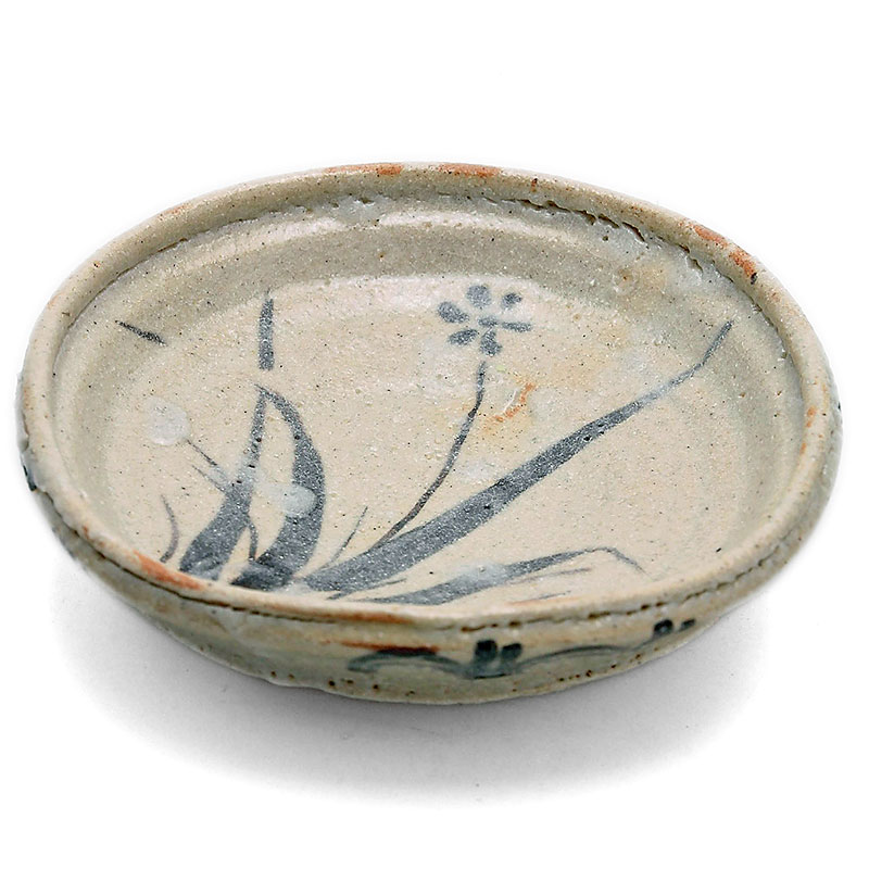 楽天市場】志野焼：志野草花文四方向付・瀧川恵美子《小皿・15.5cm