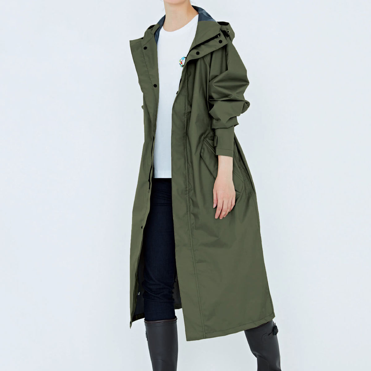 楽天市場】サイクルモード レインコート オリーブ 7440 雨具 自転車