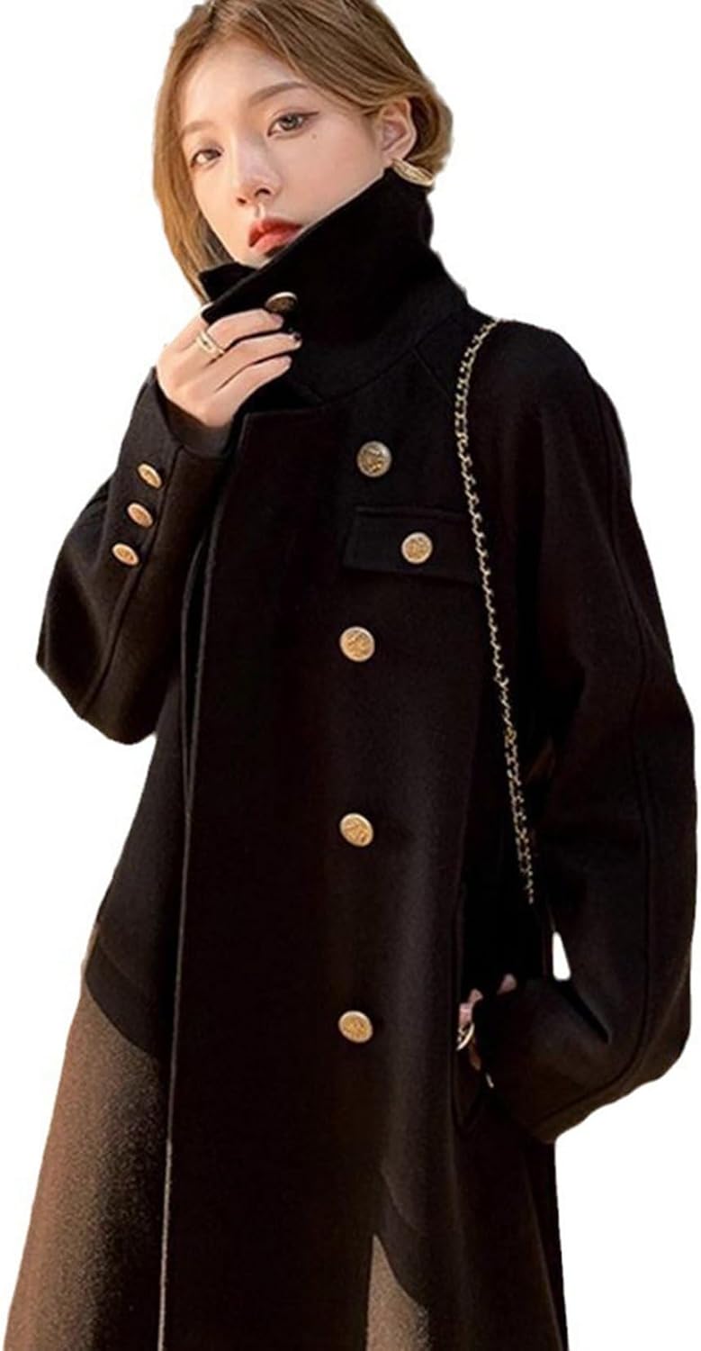 楽天市場】黒?チェスターコート レディース 秋 冬 厚手 保温 防寒 軽量