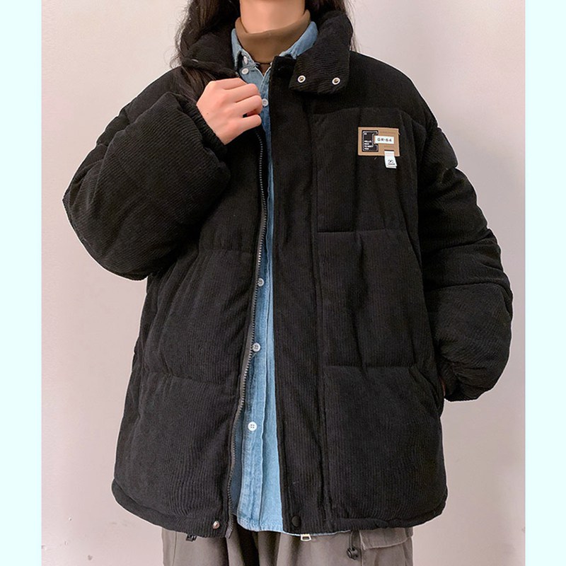 Jeans ブラック コーデュロイダウンジャケット XSサイズ GU