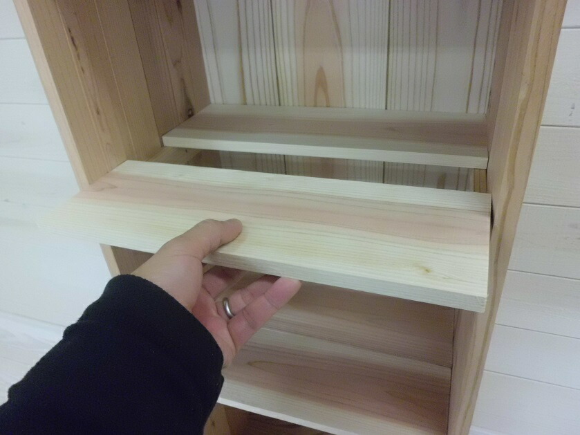 楽天市場】【 無垢杉板 収納 BOX 】国産杉 3段 幅380×奥行250×高さ900