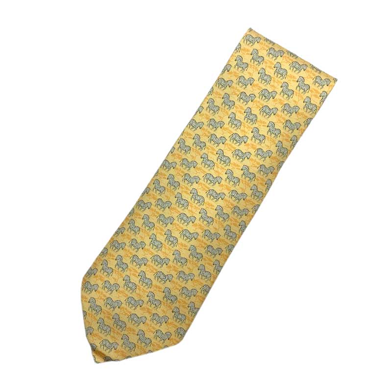 楽天市場】HERMES エルメス ネクタイ シルク イエロー 7110 OA