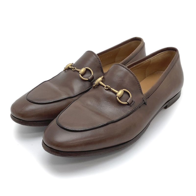 楽天市場】GUCCI グッチ ヨルダーン ホースビット ローファー ブラウン