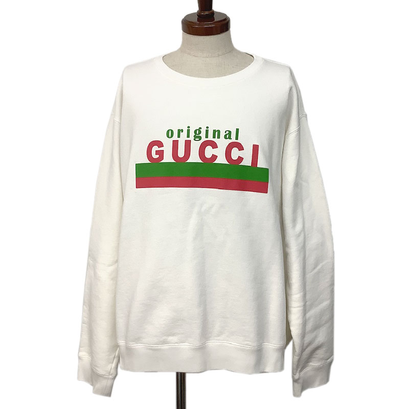 楽天市場】GUCCI グッチ スウェット トレーナー コットン ホワイト