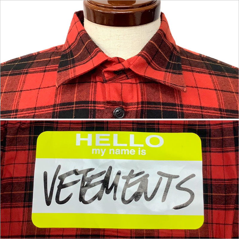 楽天市場】VETEMENTS ヴェトモン フランネルチェックシャツ コットン