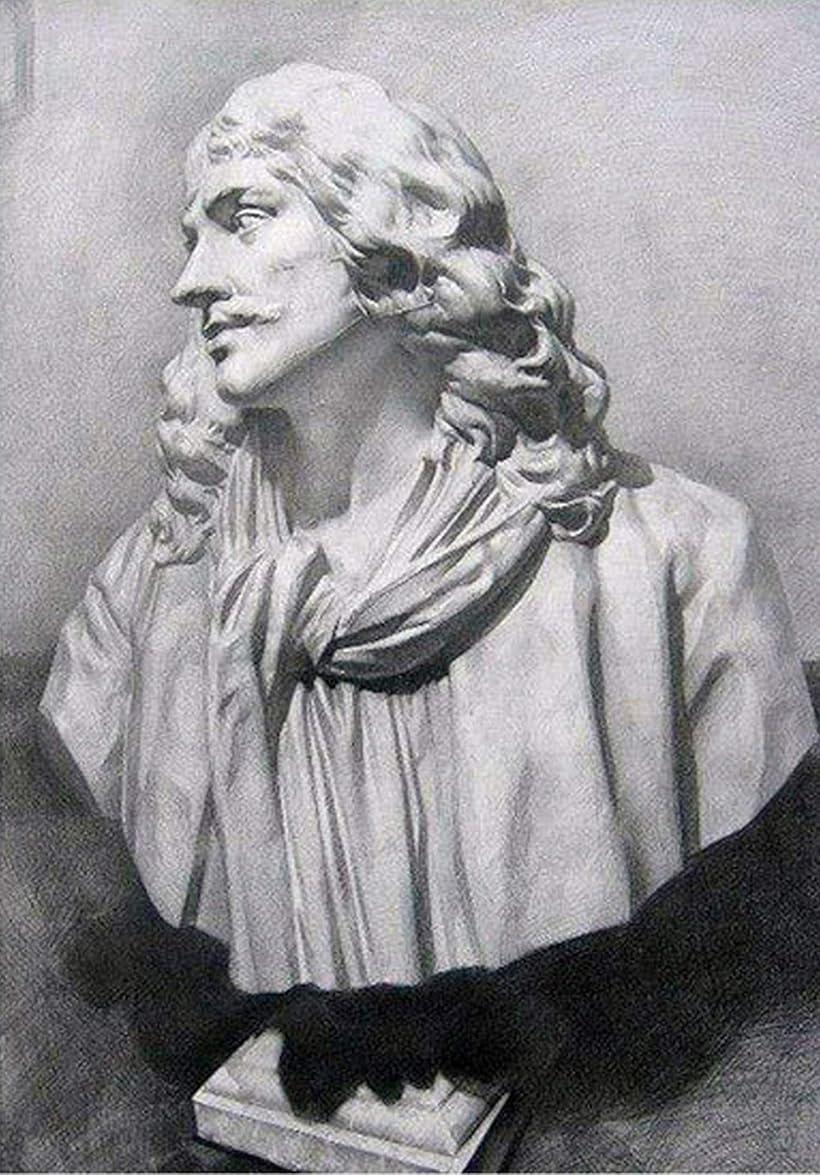 楽天市場】自宅が美術館 石膏風人物像 15cm モリエール : スピード発送