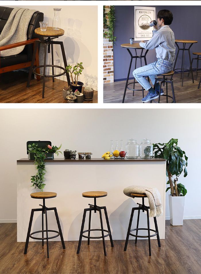 楽天市場】カウンターチェア インダストリアルデザイン バーチェア 高