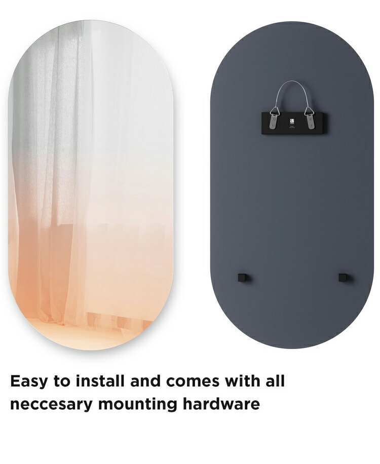 楽天市場】アンブラ 鏡 ベッドルーム ミスト ミラー 46x92cm コーパー