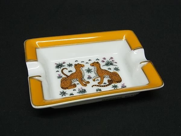楽天市場】□極美品□ HERMES エルメス ヒョウ柄 アニマル 灰皿