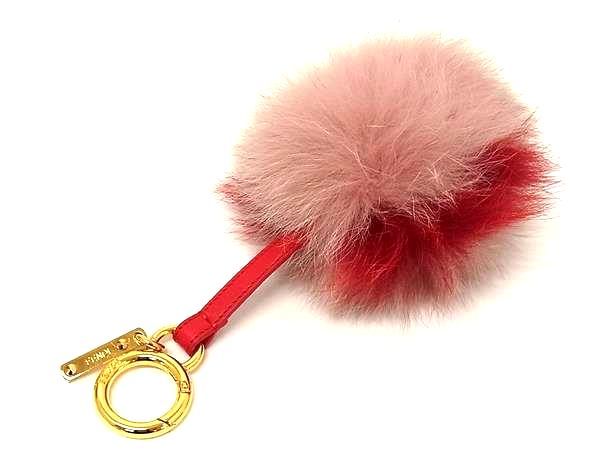楽天市場】□新品同様□ FENDI フェンディ ポンポンチャーム ファー