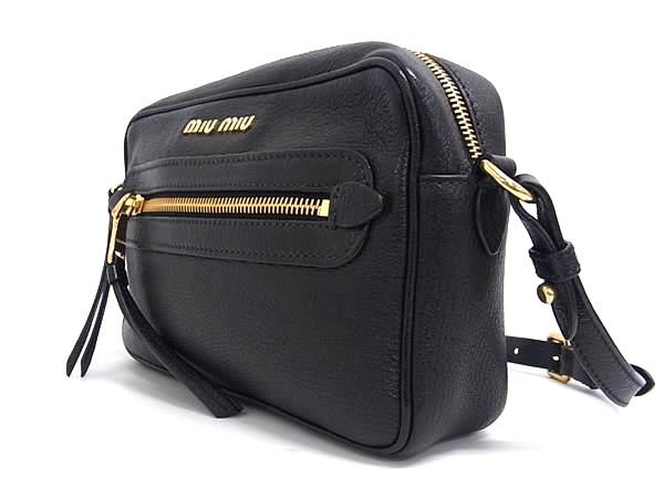 楽天市場】□極美品□ miumiu ミュウミュウ 5BH116 レザー クロス