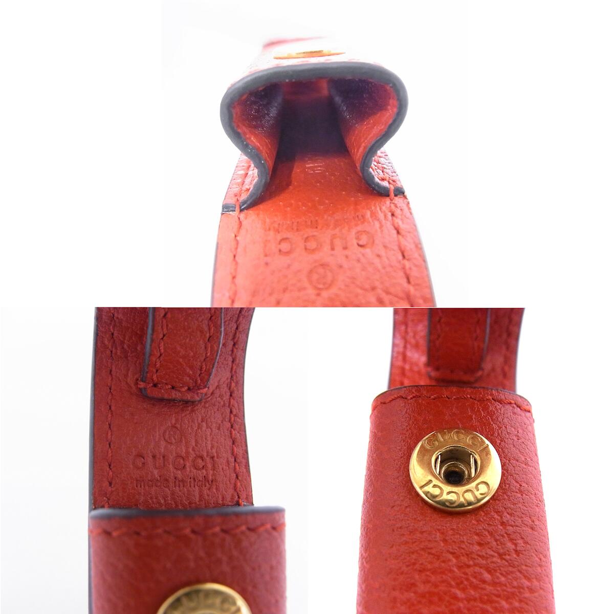 楽天市場】グッチ GUCCI リップスティックケースレザー 615998 レッド
