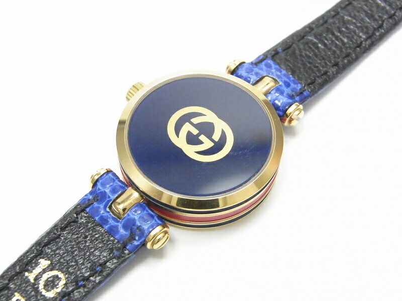 楽天市場】グッチ シェリーライン レディース 腕時計 クオーツ 青