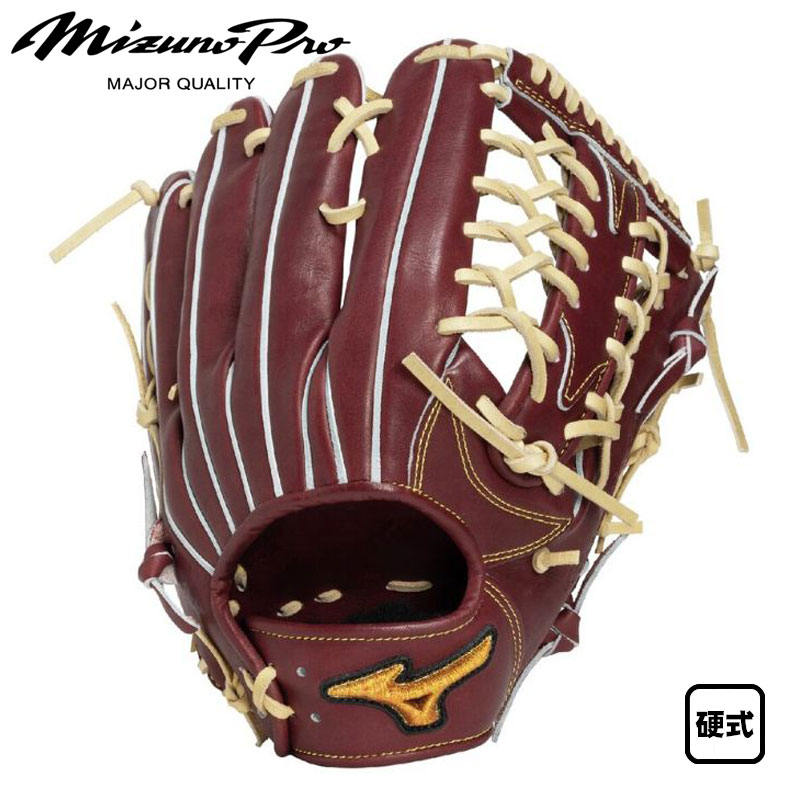 楽天市場】ミズノプロ 硬式グローブ（カラーワインレッド）（野球