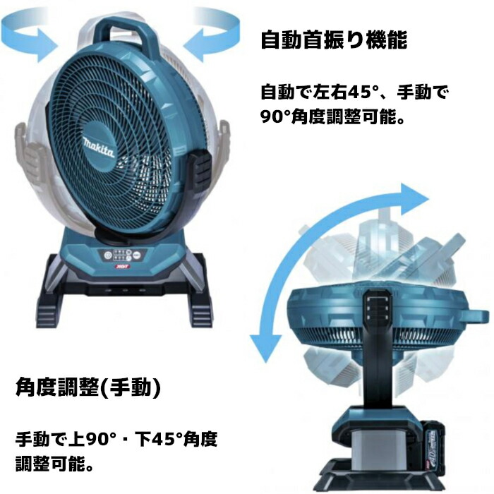 楽天市場】マキタ(makita) CF002GZ 充電式産業扇 40Vmax/AC100V 羽根径