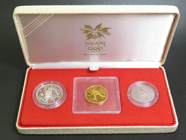 楽天市場】【 金貨入り 】 長野オリンピック 3次プルーフ記念硬貨 金