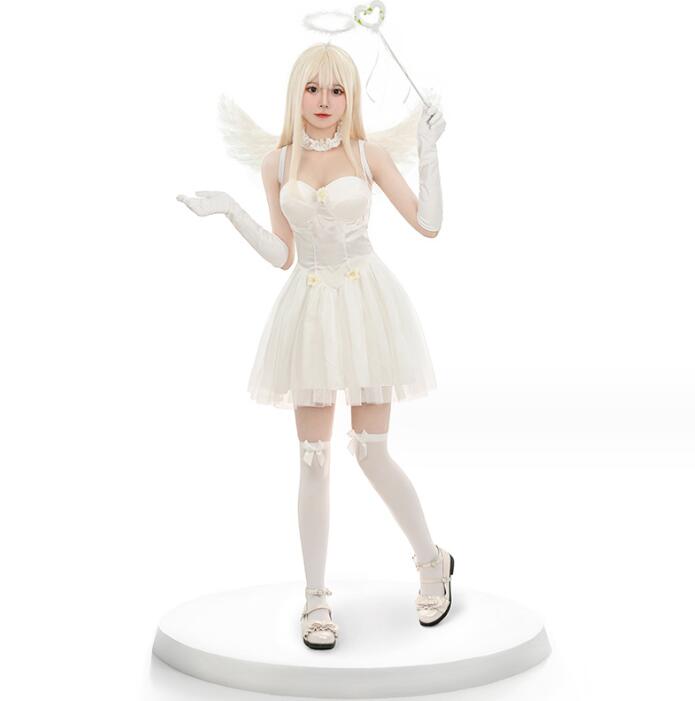 楽天市場】ハロウィン天使コスプレ 羽根 妖精 白 大人用コスプレ衣装