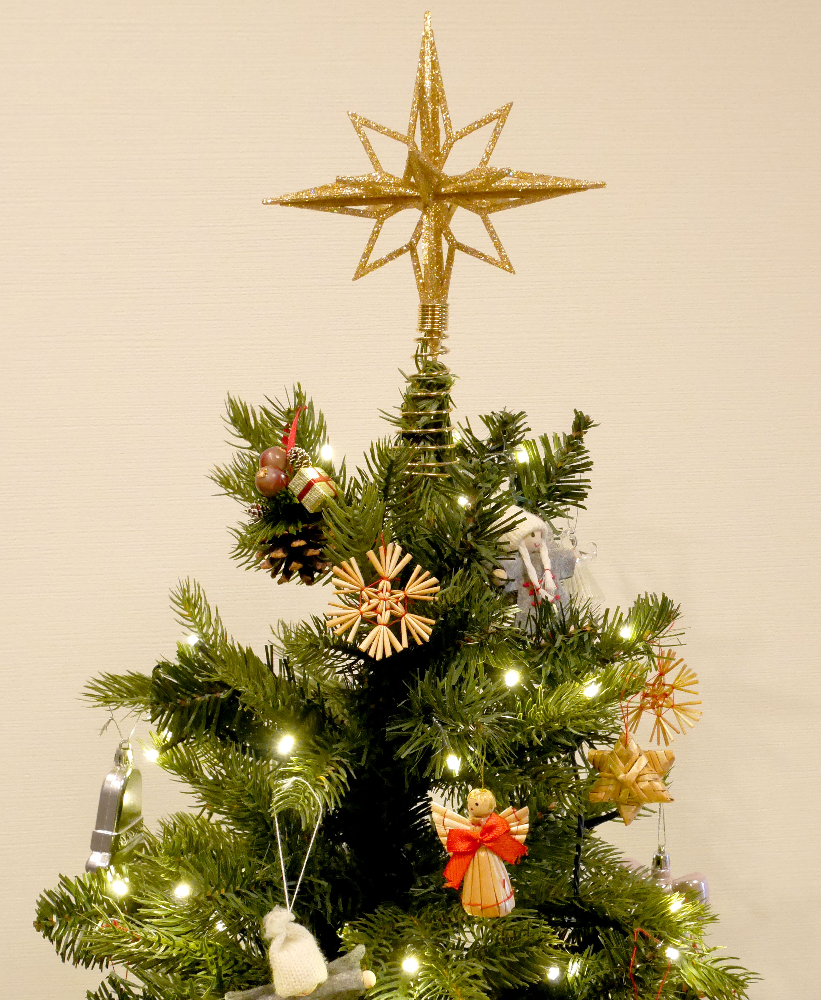 vintage tree ✵* 星のツリートップのついた クリスマスツリー vintage