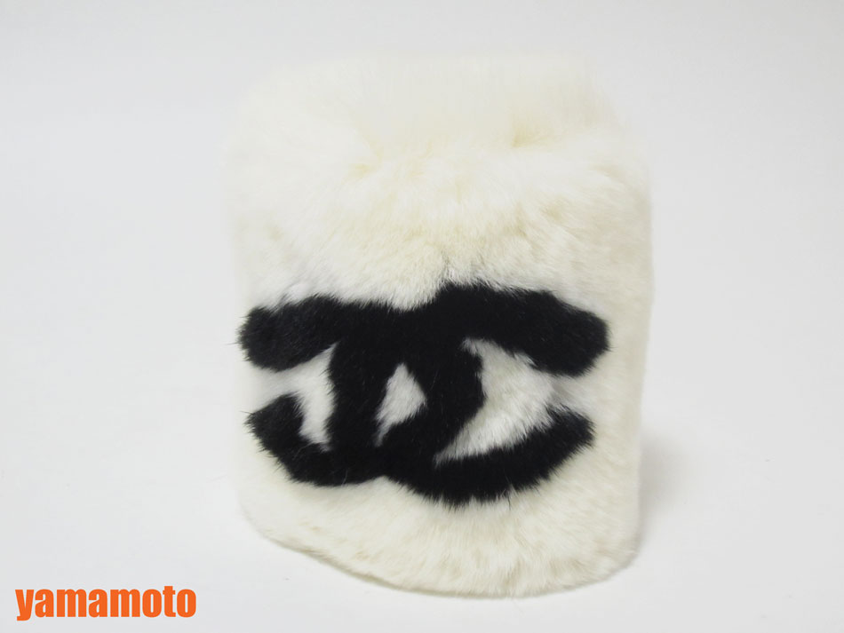 楽天市場】CHANEL シャネル ファー ブレスレット リストバンド ラパン