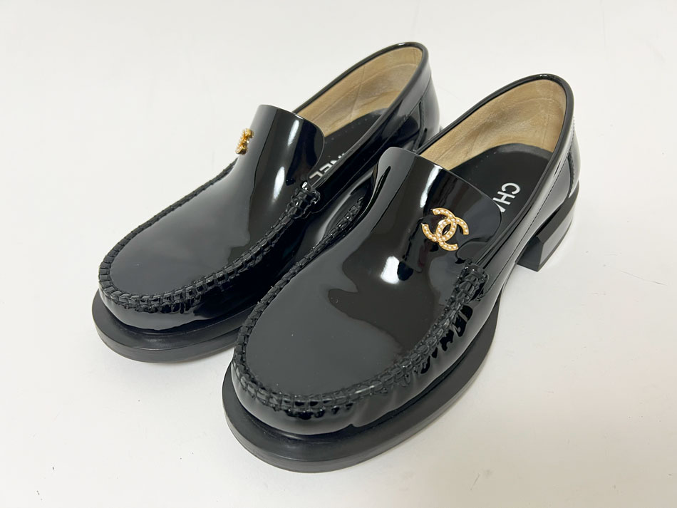 楽天市場】CHANEL シャネル レディース ローファー エナメル CCマーク