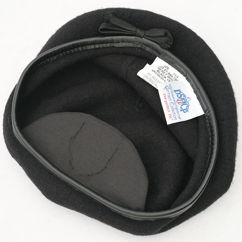 楽天市場】メール便可 米軍 ウール ベレー帽 ブラック デッドストック