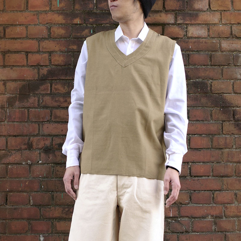 楽天市場】メール便可 フランス軍 リネンベスト ブラウン デッド