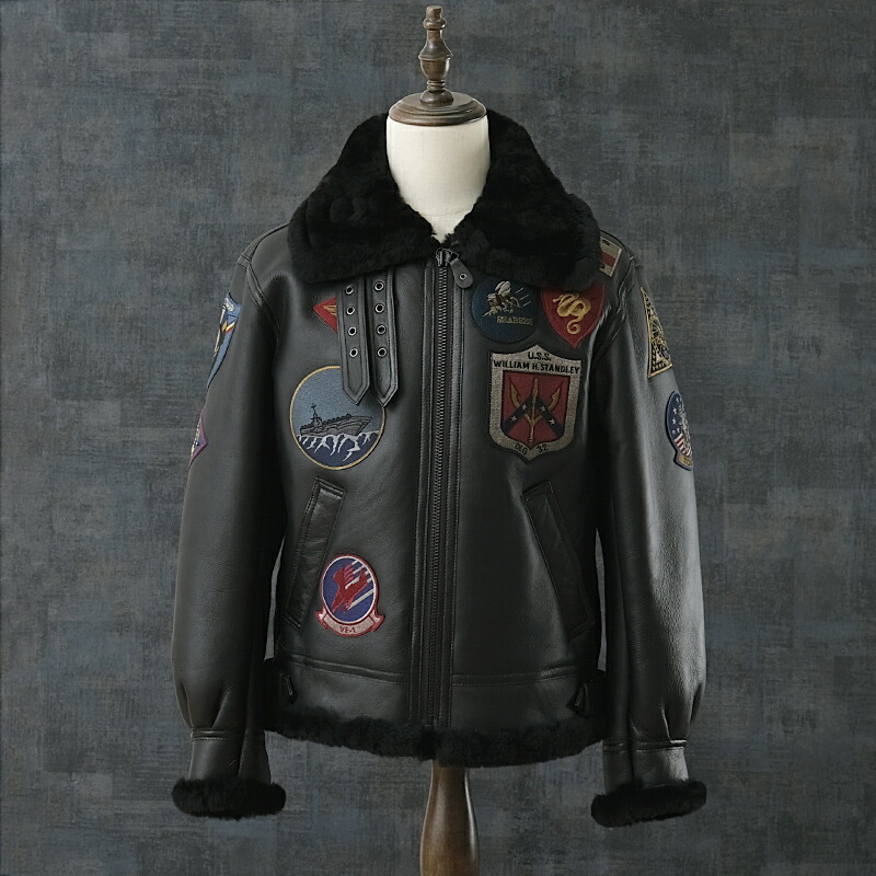 楽天市場】AVIREX アビレックス #7834950012 B-3 ムートンジャケット