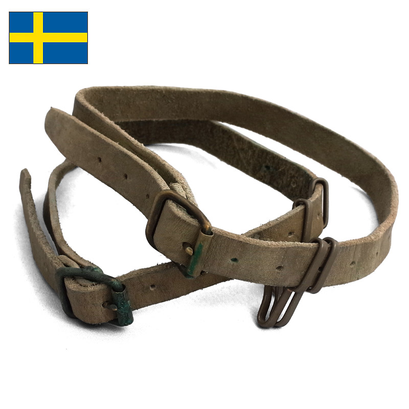 楽天市場】スウェーデン軍 M-59パンツ用 革ベルト ワンセット USED