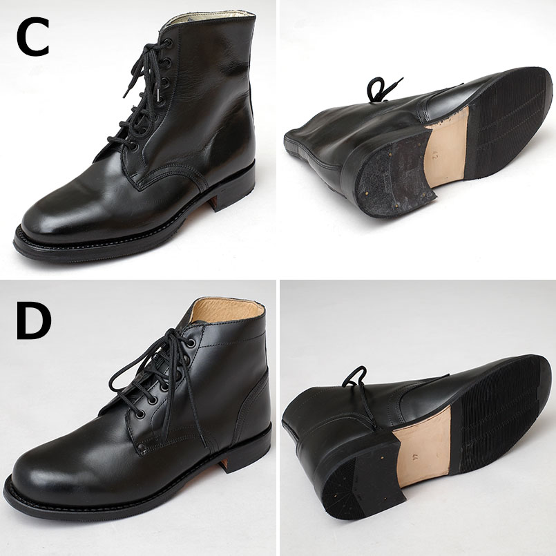 楽天市場】イタリア軍 MM レザー アンクルブーツ ブラック デッド