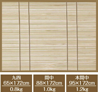 楽天市場】お座敷すだれ （響） 幅88 × 高さ172cm 88×172簾 すだれ