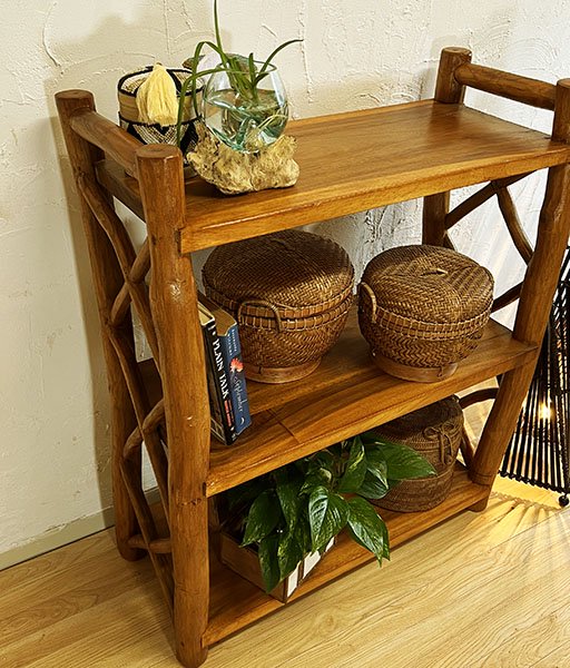 楽天市場】☆レビューで特典☆アジアン家具 木製 バリ ♪AR 2段