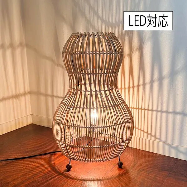 楽天市場】☆レビューで特典☆フロアライト 間接照明 ♪ラタン