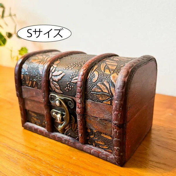 楽天市場】☆レビューで特典☆アンティーク調ウッドBOX（アラベスク柄S