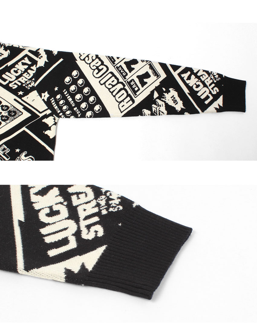 楽天市場】ハフ セーター HUF LUCKY CREWNECK SWEATER メンズ ブラック