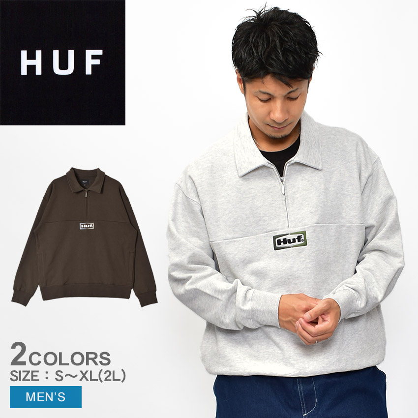 楽天市場】ハフ スウェット HUF SLATE QUARTER ZIP FLEECE メンズ