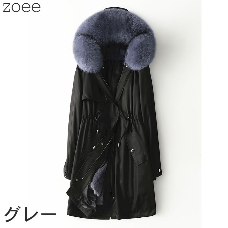 楽天市場】ファーコート モッズコート フォックスファー レッキス