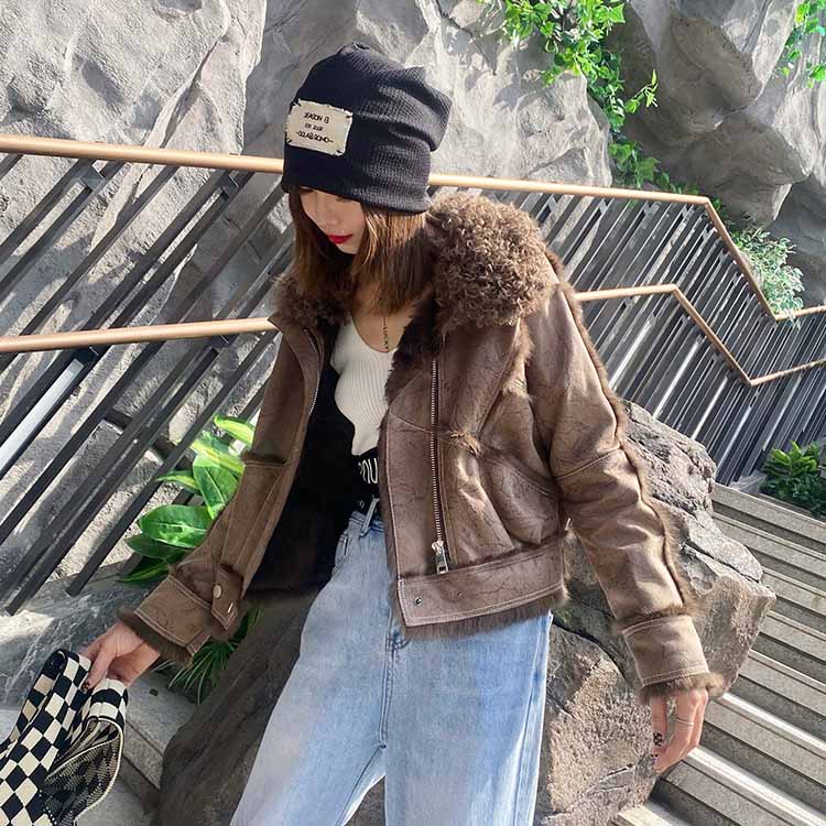 ✨希少 ヴィンテージ LANVIN ランバン 羊革×ムートン ジャケット ラム